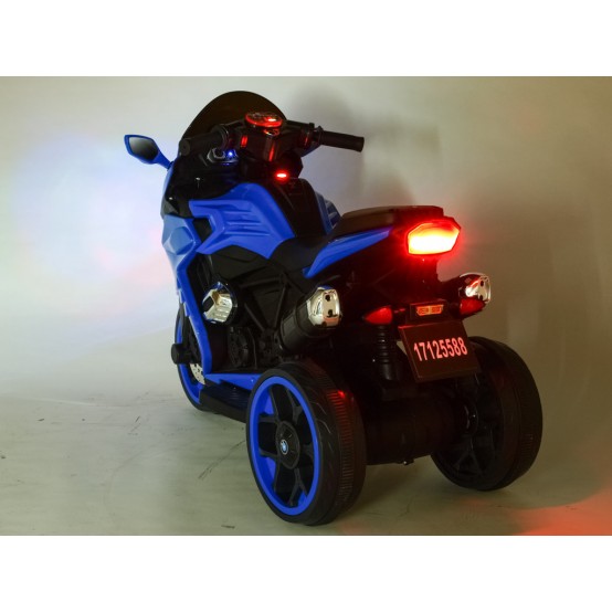 Sportovní motorka Dragon s výfuky, LED osvětlením, USB, MP3, BÍLÁ